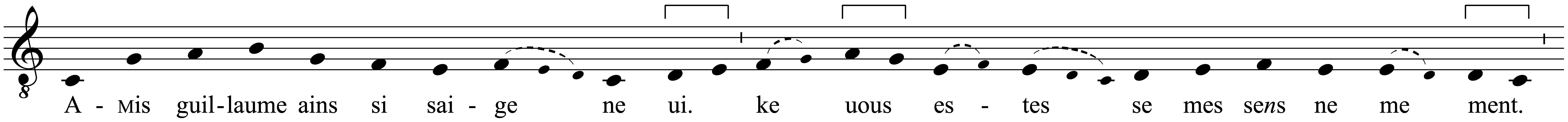 Work musical notation